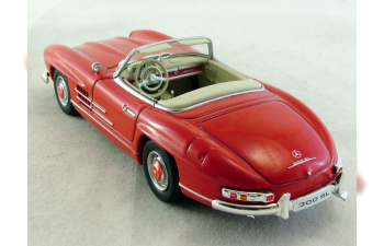 MERCEDES-BENZ 300 SL Roadster (1957), Mercedes-Benz Offizielle Modell-Sammlung 57, красный