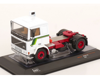 VOLVO F10 towing vehicle (1983), white/green/red