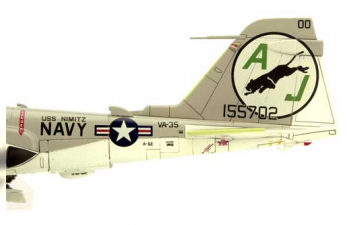 Grumman A-6E Intruder Diecast Model USN VA-35 Black Panthers AJ500 USS Nimitz 1978 (Wings of Heroes)