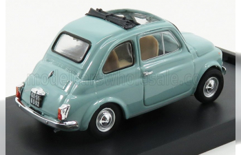 FIAT 500f Tetto Aperto - Open 1965, Grigio Garda - Light Blue