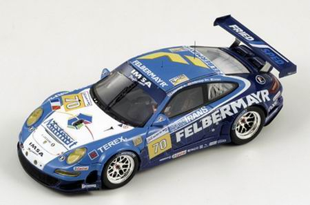 PORSCHE 997 GT3 RSR Imsa Performance Matmut №70 Le Mans (M.Lecourt – H.Felbermayer Sr – H.Felbermayer Jr.) 2009, blue