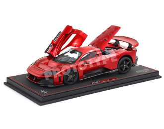 FERRARI F80 carbon rims CON VETRINA - WITH SHOWCASE (2024), red