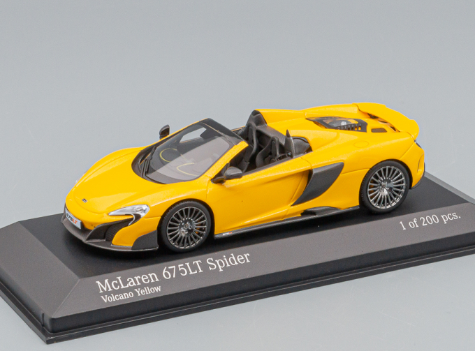 McLAREN 675LT Spider, yellow / grey