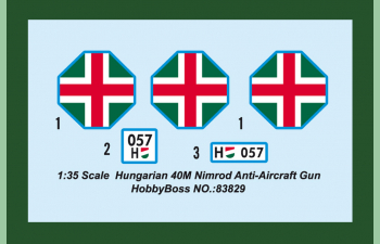 Сборная модель ЗСУ Hungarian 40M Nimrod Anti-Aircraft Gun