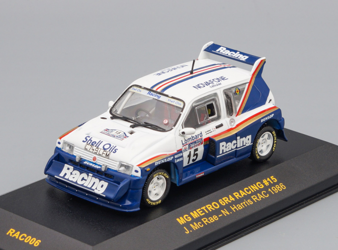 MG METRO 6R4 RACING #15 RAC RALLYE 1986 J.McRAE-N.HARRIS