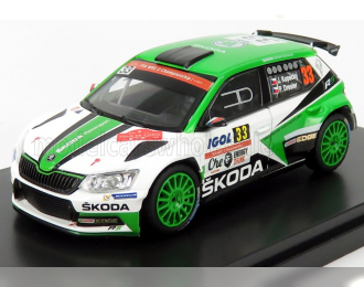 SKODA Fabia Iii R5 Che Guevara Energy Drink №33 Rally Tour De Corse (2017) J.Kopecky - P.Dresler, Green White