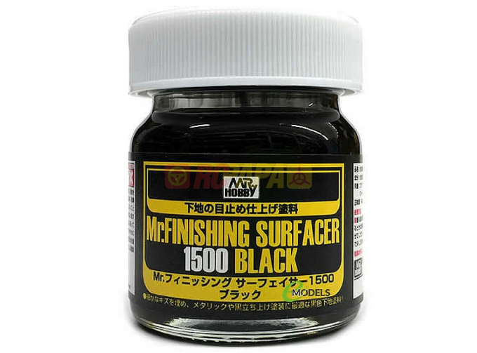 Грунтовка MR.FINISHING SURFACER 1500 BLACK 40мл