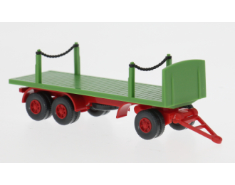 Прицеп платформа (1962), зеленый/красный