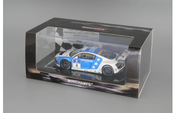 AUDI R8 LMS Ultra Phoenix Racing Stippler 24h ADAC Nurburgring (2013), white / blue