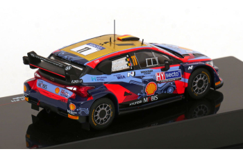 HYUNDAI I20 Coupe Wrc Mobis N11 Rally Finland (2022) T.Neuville - M.Wydaeghe, 2 Tone Blue Red