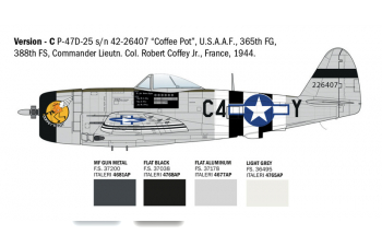 Сборная модель P-47D E.T.O.