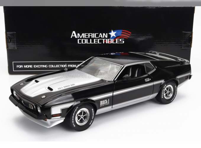 FORD Mustang Mach 1 351 Ram Air Coupe (1971), Black Silver