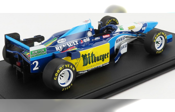 BENETTON F1 B195 Team Mild Seven Renault N 2 Season 1995 J.herbert, Blue Yellow