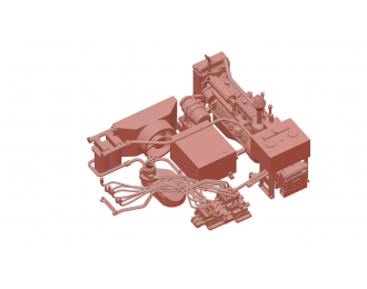 Комплект деталей наполнения под капот экскаватора