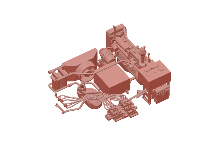 Комплект деталей наполнения под капот экскаватора
