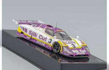 JAGUAR XJR9 SILK CUT 3 H.Pescarolo-J.Watson-R.Boesel Le Mans 1988 (same deco as LM1988), white / puple