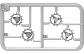 Сборная модель Pak 40/4 Selbstfahrlafette Rso Military