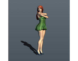 Фигурка 758 Клубная 6, окрашенная