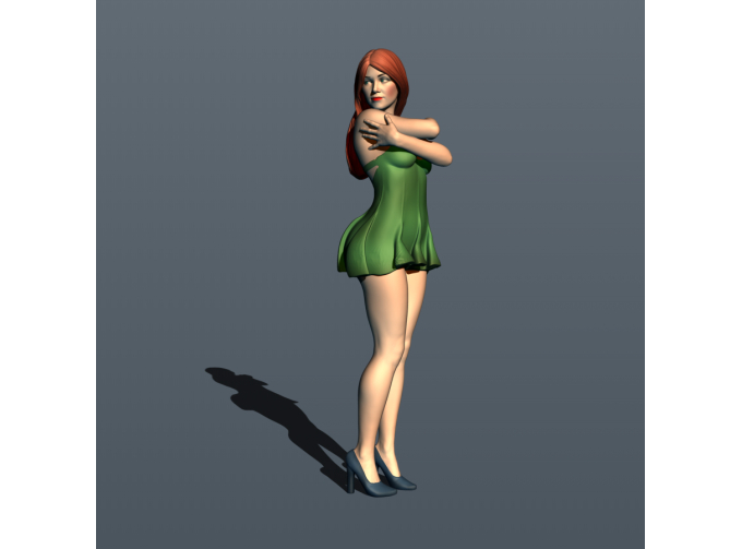 Фигурка 758 Клубная 6, окрашенная