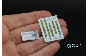 3D Декаль Комплект ремней для самолета ВВС РККА тип 2, ВОВ (с металлическими пряжками) (для всех моделей)