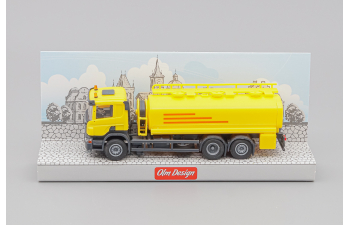 SCANIA P 6х2 поливомоечная цистерна, жёлтый