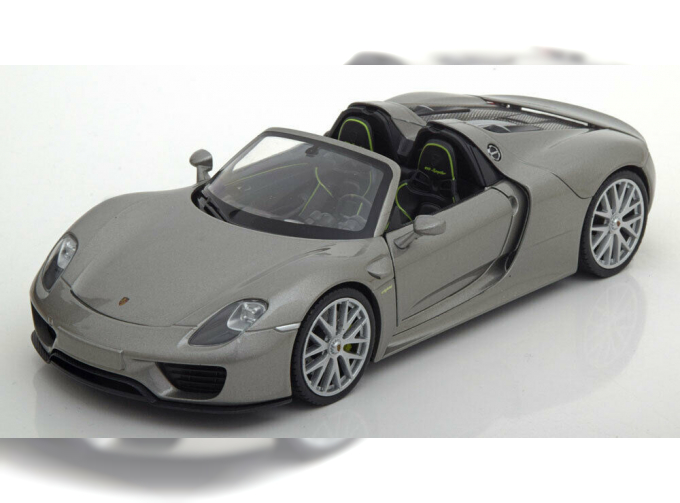 Porsche 918 Spyder Convertible 2015 серый