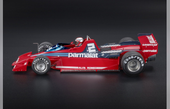 ALFA ROMEO F1 Brabham Bt46b Parmalat №2 Sweden Gp (with Pilot Figure) 1978 John Watson, Red Blue