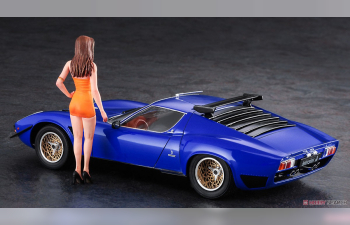 Сборная модель LAMBORGHINI Jota Svr With Girl Figure 1970