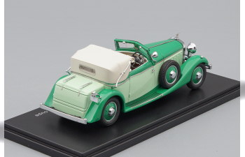 Hispano-Suiza J12 Drophead Coupe by Fernandez Darrin (Paris) half open, 1934 (2 tone green)