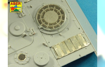 Grilles for Panther, Ausf.G & Jagdpnther, Ausf.G2–late models (Takom)