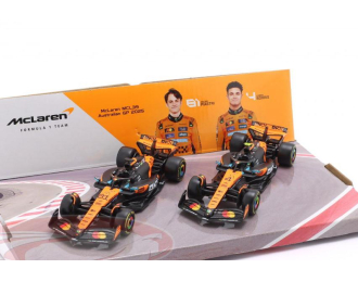 McLAREN MCL39 (2025) Team Mclaren №4 Season (2025) Lando Norris + №81 Season (2025) Oscar Piastri, Orange Black