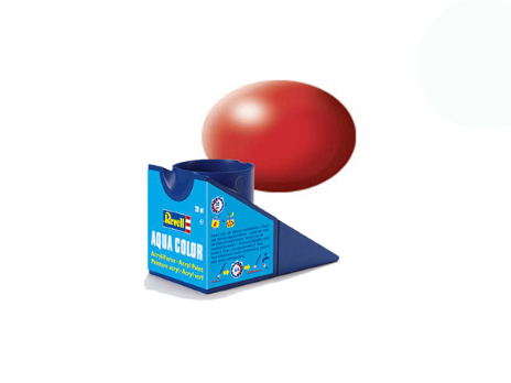 Краска акриловая водорастворимая - Огненно-красный, сатиновая, 18 мл