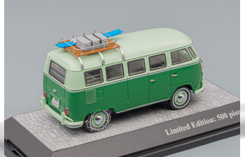 VOLKSWAGEN T1 Deluxe Bus "Mindersamba" (1959), light green / green