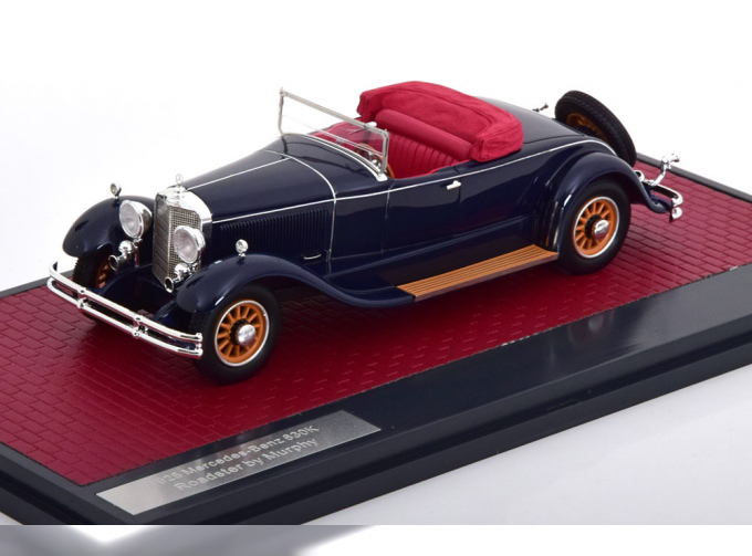 MERCEDES-BENZ 630K Roadster Murphy roof open (1925), dark blue