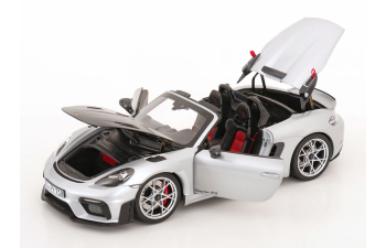 PORSCHE 718 (982) Spider Rs Weissach Package (2023), Silver Met