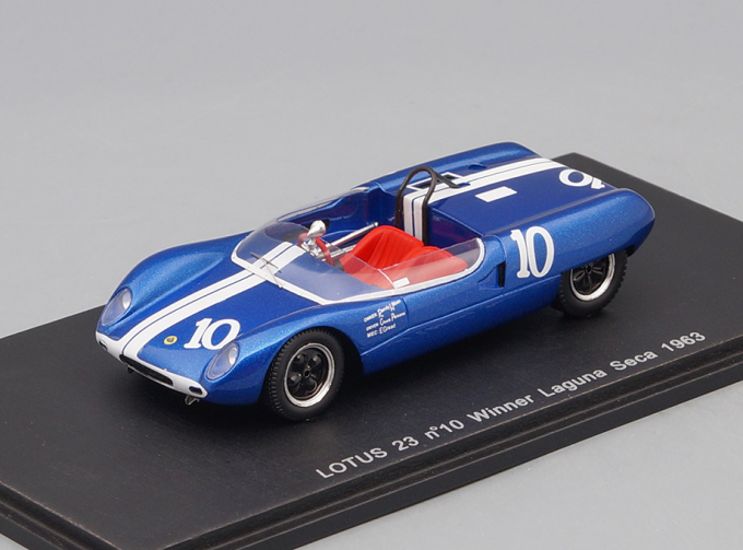 Lotus 23 #10 Winner Laguna Seca (1963), blue