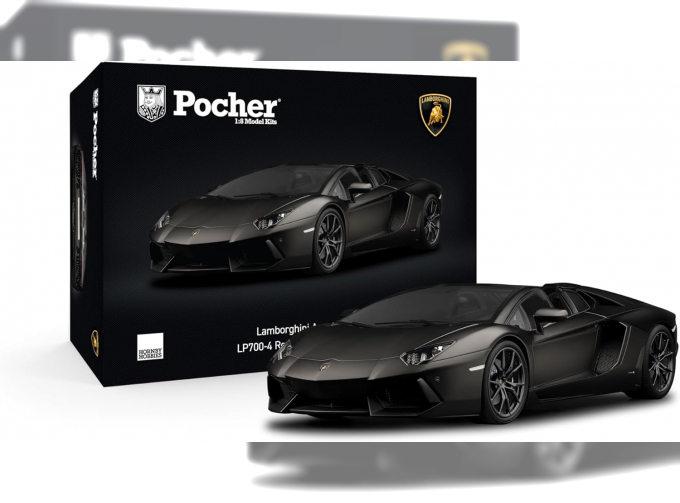 Сборная модель LAMBORGHINI Aventador LP700-4 Roadster Nero Nemesis