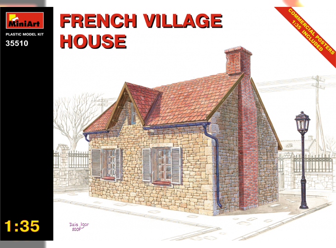 Наборы для диорам FRENCH VILLAGE HOUSE