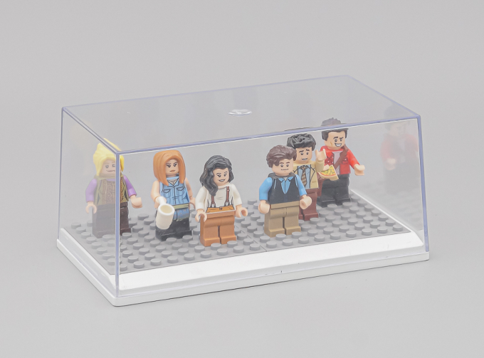 Бокс белый подиум + LEGO серый