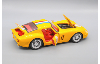 FERRARI  250 GTO 1962, жёлтый, 21 см.