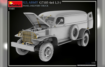 Сборная модель CHEVROLET G7105 4x4 Truck Panel Van Military 1955