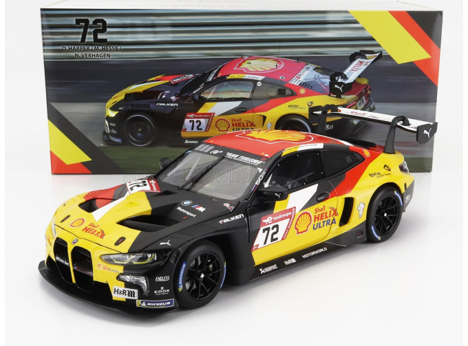 BMW 4-series M4 Gt3 Team Bmw Junior N72 24h Nurburgring (2022) D.Harper - M.Hesse - N.Verhagen, Yellow Black Red