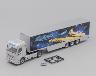 IVECO EuroStar Tractor / Trailer "Bundeswehr Big Band", silvermetallic / black / blue / gold