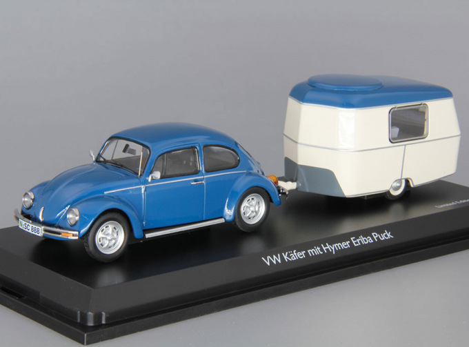 VOLKSWAGEN Beetle 1200 с прицепом-дачей Eriba Puck Camping (1972), blue