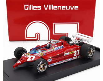 FERRARI F1 126ck Turbo N 27 Istrana Airport Duel With F104 Airplane (1981) Gilles Villeneuve, Red