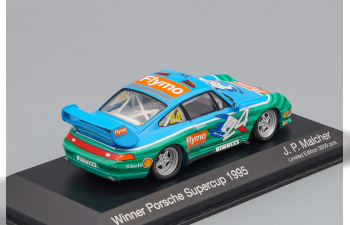 PORSCHE 911 993 #24 Flymo Winner Porsche Supercup 1995 J-P.Malcher, blue / green