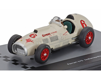 FERRARI F1 375 Indy №6 Indianapolis 500 Gp Johnnie Parson - Con Vetrina - With Showcase (1952), beige