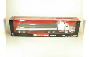 KENWORTH W900 трейлер платформа с трубами 1:43, белый