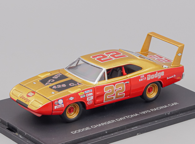 DODGE Charger Daytona (1970) Racing Car, red / gold