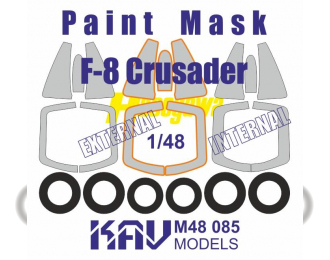 Маска окрасочная на F-8 Crusader (Hasegawa)